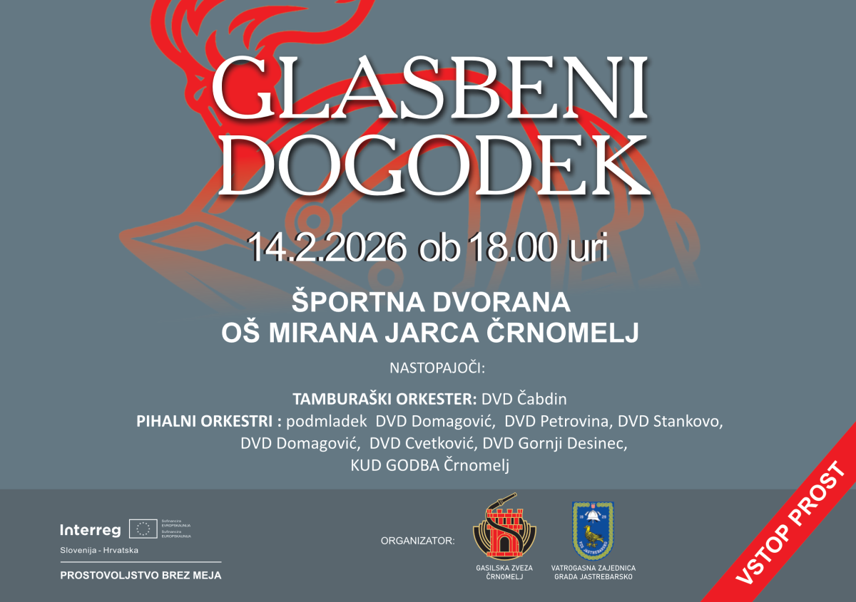 Glasbeni dogodek - vabilo