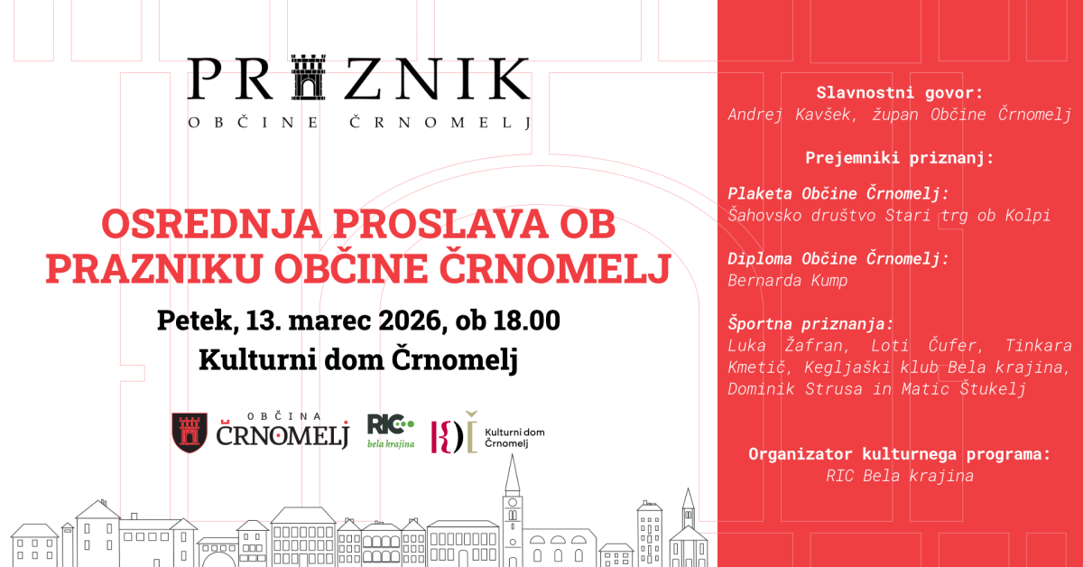 Vabilo na osrednjo proslavo ob občinskem prazniku