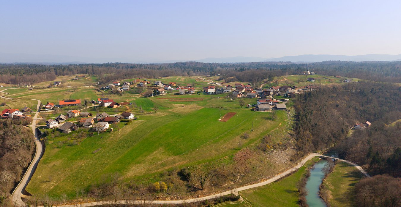 Slika naselja Butoraj iz zraka