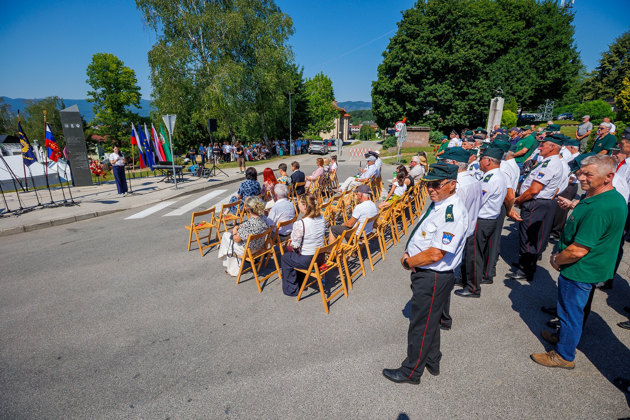 Pogled na celotno prizorišče nad Jurjevansko drago